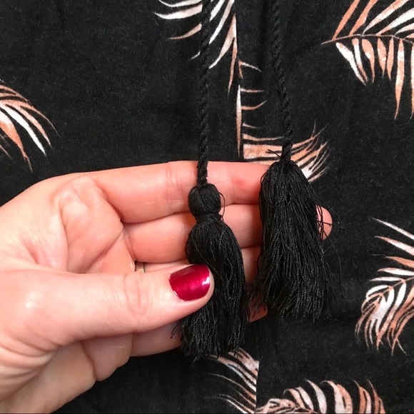 H&M Black Pink Feather Romper, GUC, S - Picture 9 of 11